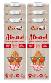 مشروب اللوز الكلاسيكي بدون سكر، خالي من الغلوتين عضوي 6 × 1000 مل CLEARSPRING